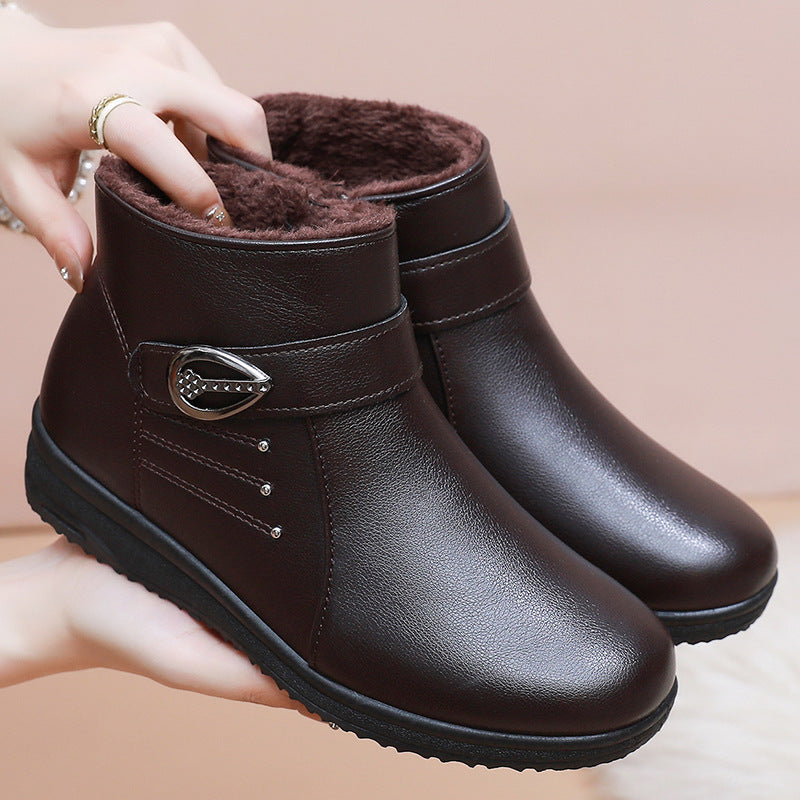 Botas quentes para mães no outono e inverno